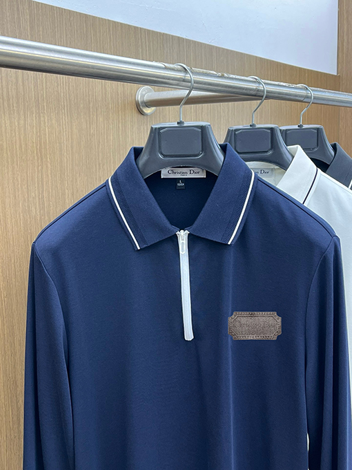 ディオール 新作リジナルメンズラペル長袖ポロシャツ