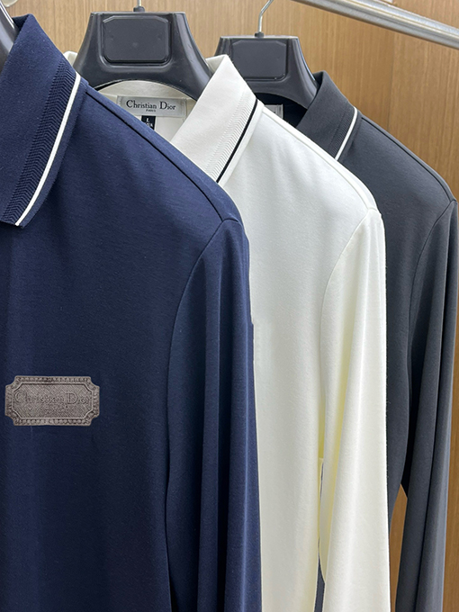 ディオール 新作リジナルメンズラペル長袖ポロシャツ