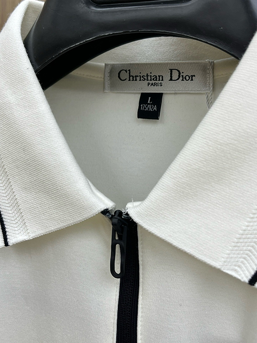 ディオール オリジナルメンズラペル長袖ポロシャツ
