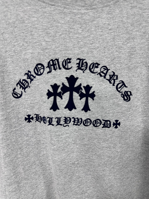 クロムハーツ ブラック フロッククロス ロングスリーブ長袖シャツ