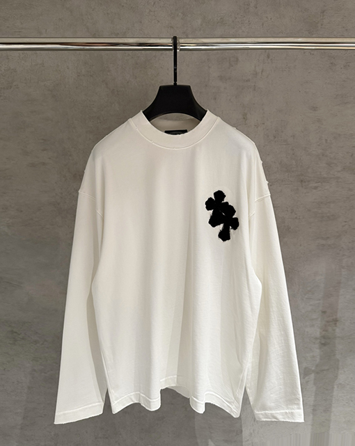 クロムハーツ 厚の長袖クルーネックスパーカー