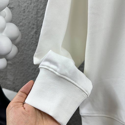 フェンディ 新しい文字刺繍入り長袖ラウンドネックスパーカー