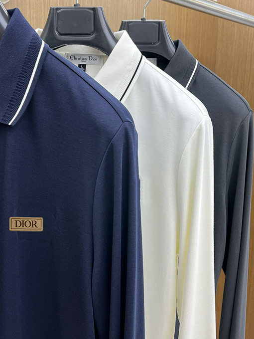ディオール Dior 新しいラペル長袖ポロシャツ
