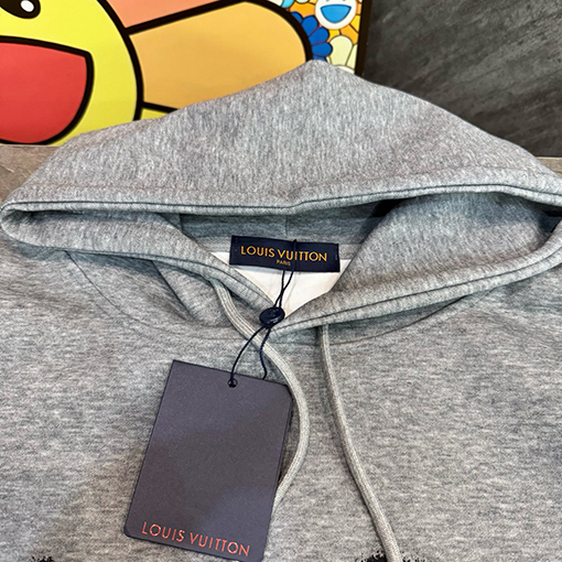 ルイヴィトンコピー インクスプラッシュ文字りのネオンポートレートパーカー