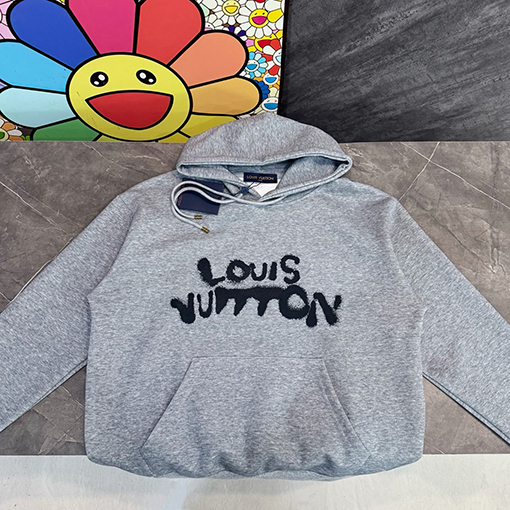 ルイヴィトンコピー インクスプラッシュ文字りのネオンポートレートパーカー