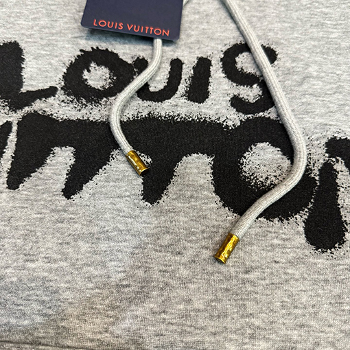 ルイヴィトンコピー インクスプラッシュ文字りのネオンポートレートパーカー