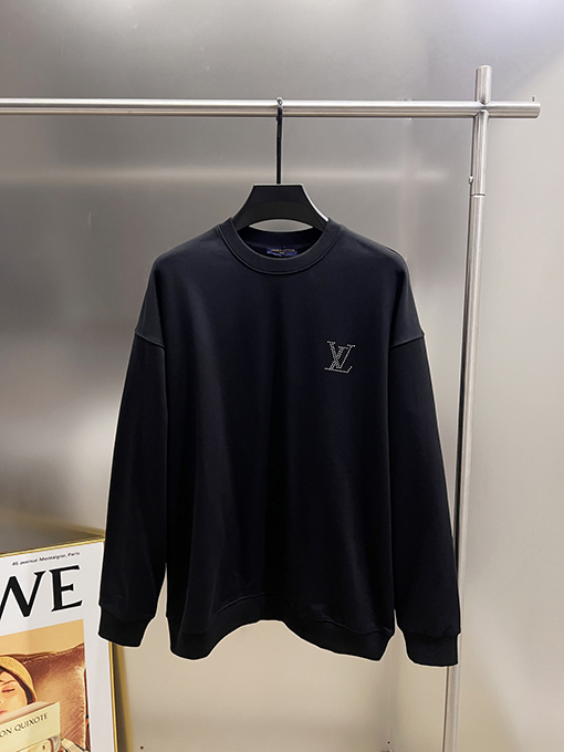 ルイヴィトン LV 新しい大きなV字立体レタリングプリント ラウンドネック スパーカー