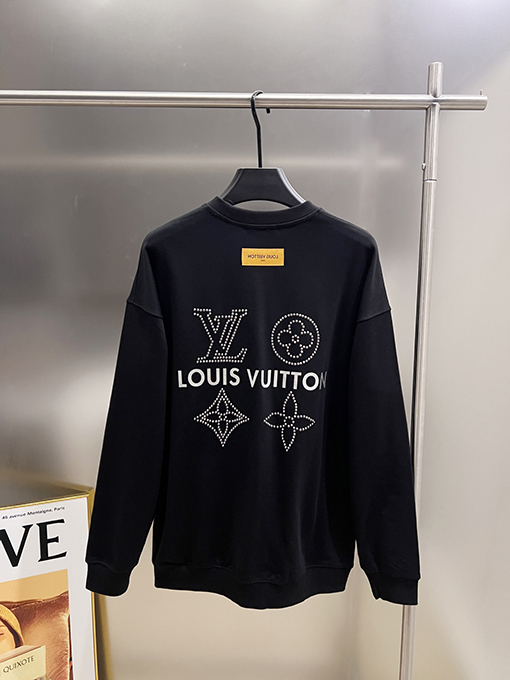 ルイヴィトン LV 新しい大きなV字立体レタリングプリント ラウンドネック スパーカー