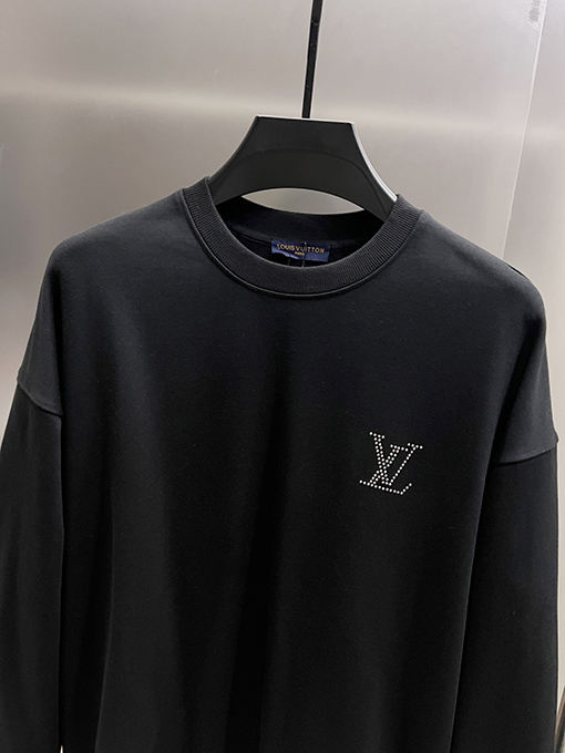 ルイヴィトン LV 新しい大きなV字立体レタリングプリント ラウンドネック スパーカー