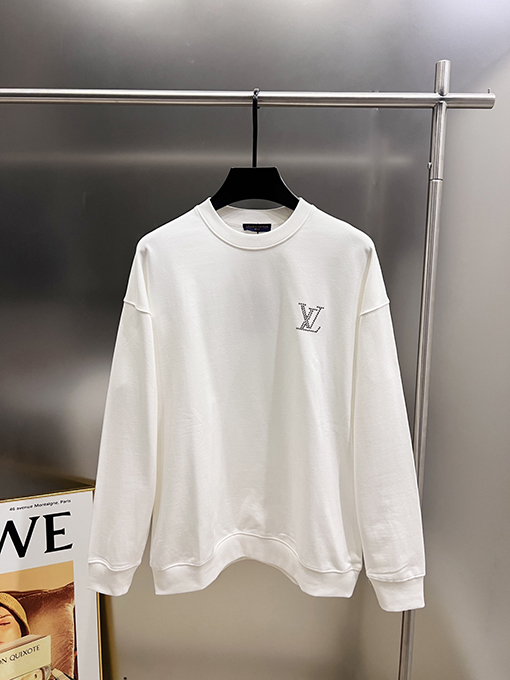ルイヴィトン LV 新しい大きなV字立体レタリングプリント ラウンドネック スパーカー