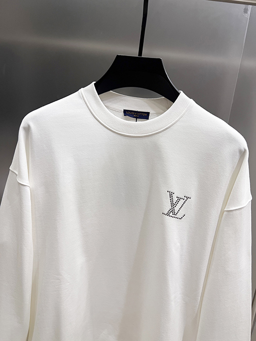 ルイヴィトン LV 新しい大きなV字立体レタリングプリント ラウンドネック スパーカー