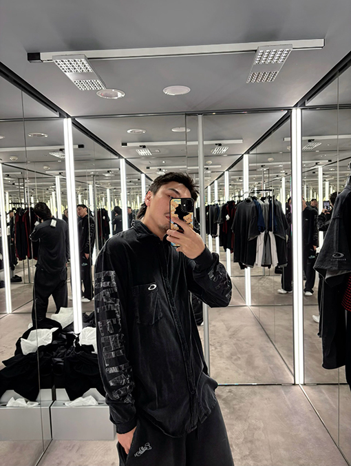 バレンシアガ 新品テープシングルリングコットンウォッシュシャツ