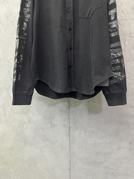 バレンシアガ 新品テープシングルリングコットンウォッシュシャツ