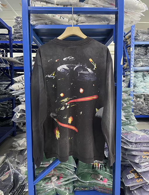 SAINT MICHAEL × STAR WARS スターウォーズ戦闘機フルプリントヴィンテージ長袖シャツ