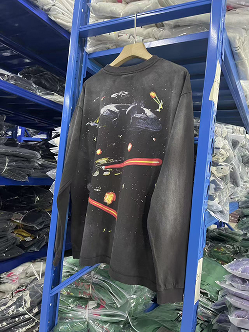 SAINT MICHAEL × STAR WARS スターウォーズ戦闘機フルプリントヴィンテージ長袖シャツ