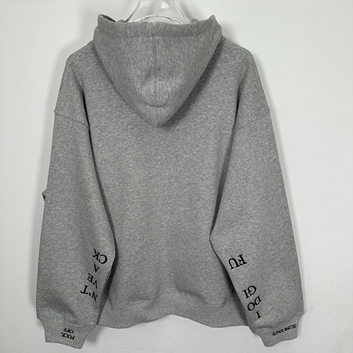 シュプリーム SUPREME IDGAF ZIP UP HOODED30 刺繍入りレタリングジップアップフード付きスパーカー
