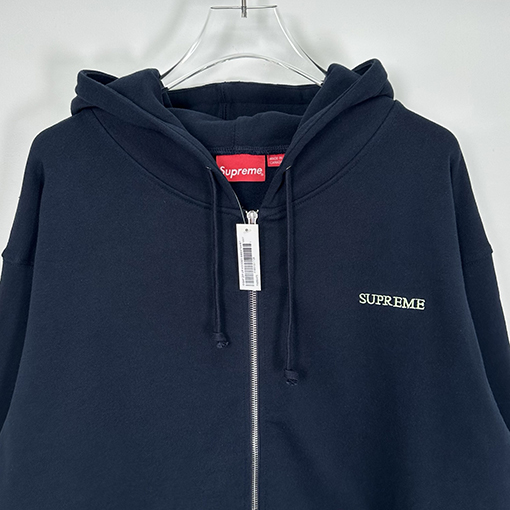 シュプリーム SUPREME IDGAF ZIP UP HOODED30 刺繍入りレタリングジップアップフード付きスパーカー