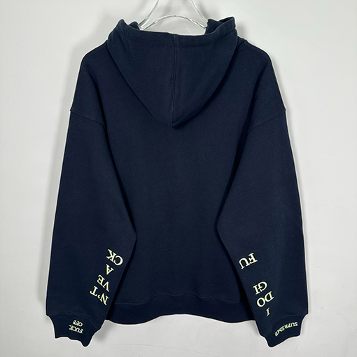 シュプリーム SUPREME IDGAF ZIP UP HOODED30 刺繍入りレタリングジップアップフード付きスパーカー
