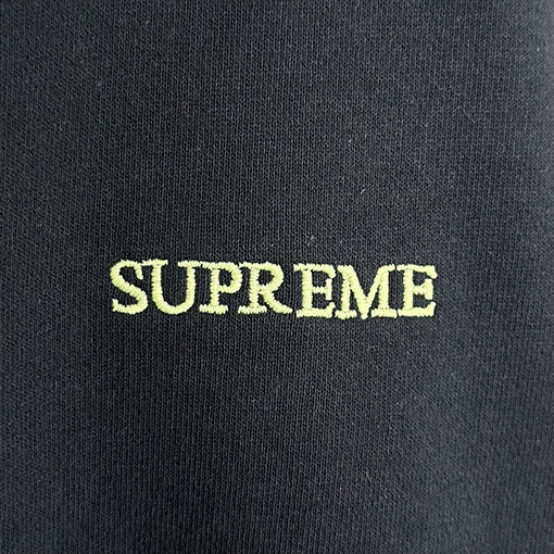 シュプリーム SUPREME IDGAF ZIP UP HOODED30 刺繍入りレタリングジップアップフード付きスパーカー