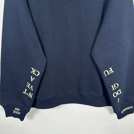 シュプリーム SUPREME IDGAF ZIP UP HOODED30 刺繍入りレタリングジップアップフード付きスパーカー