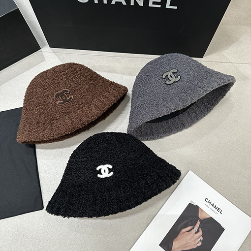 シャネル 秋冬ラムウールバケットハット