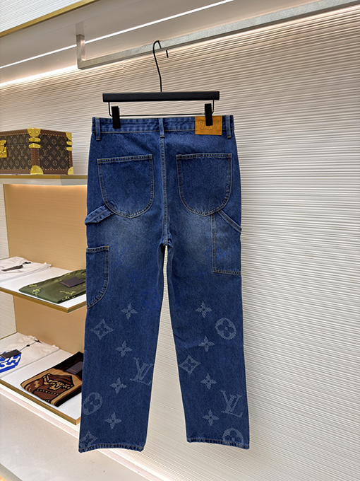 ルイヴィトンコピー 新しいホットスタンプデニムジーンズ