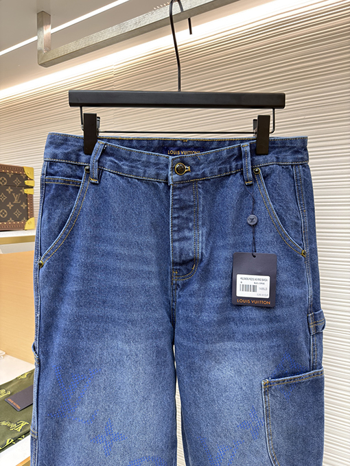 ルイヴィトンコピー 新しいホットスタンプデニムジーンズ