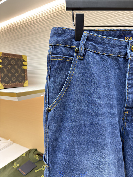 ルイヴィトンコピー 新しいホットスタンプデニムジーンズ