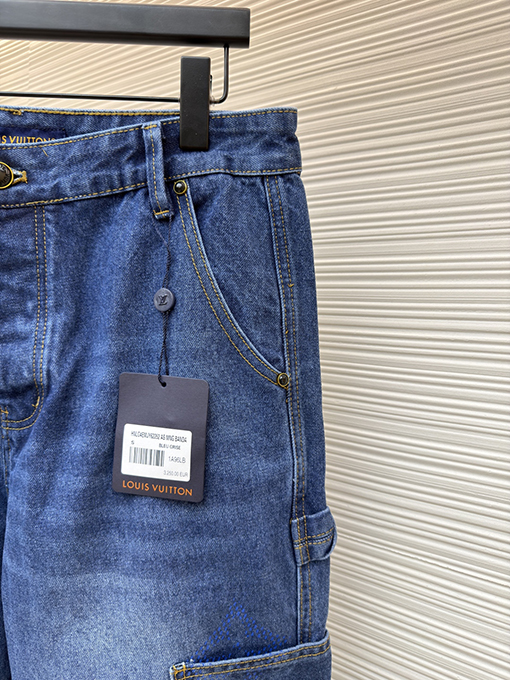 ルイヴィトンコピー 新しいホットスタンプデニムジーンズ
