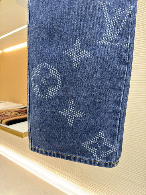 ルイヴィトンコピー 新しいホットスタンプデニムジーンズ