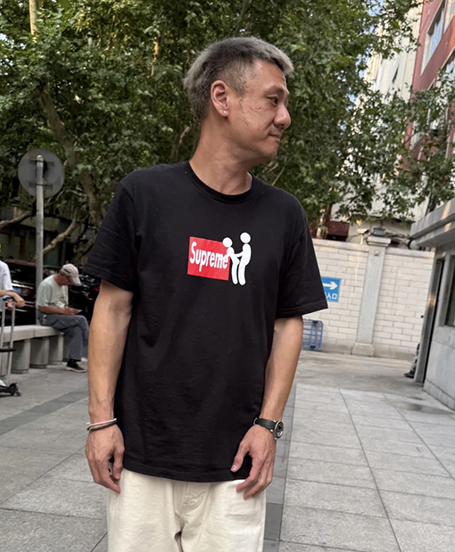 シュプリーム SUPREME STICK TEE 貼り付け半袖Tシャツ