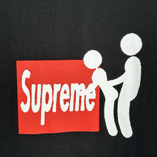 シュプリーム SUPREME STICK TEE 貼り付け半袖Tシャツ