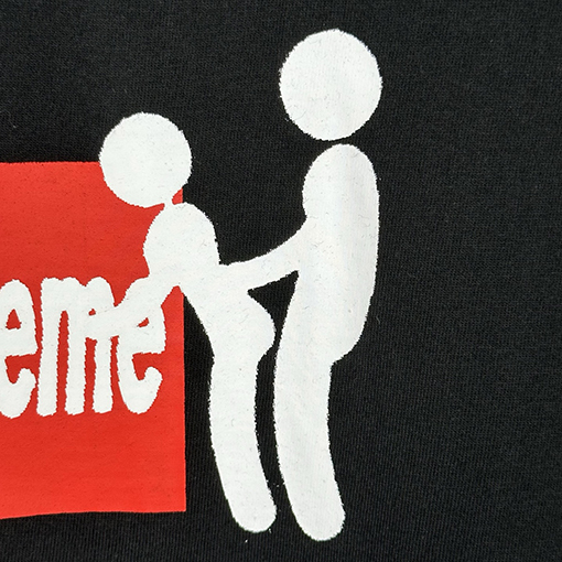 シュプリーム SUPREME STICK TEE 貼り付け半袖Tシャツ