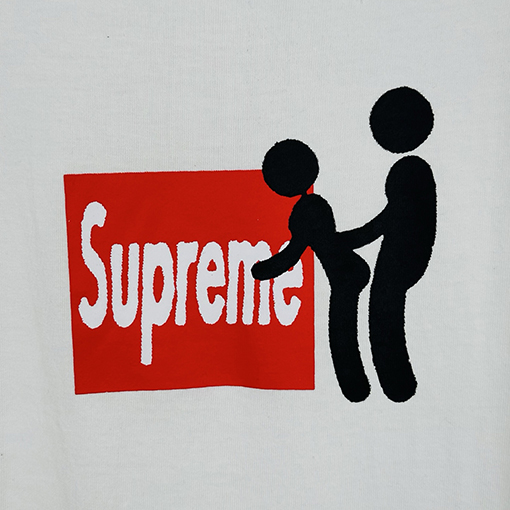 シュプリーム SUPREME STICK TEE 貼り付け半袖Tシャツ