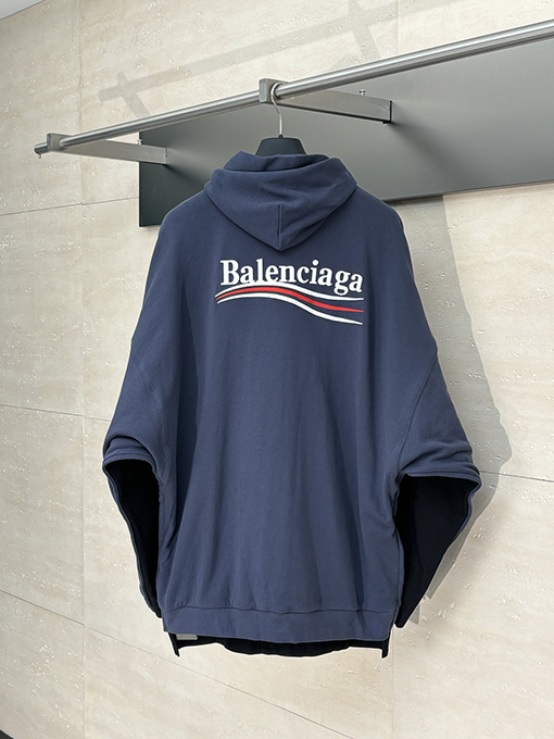 バレンシアガ Balenciag Hybrid コーク柄リバーシブルパーカー