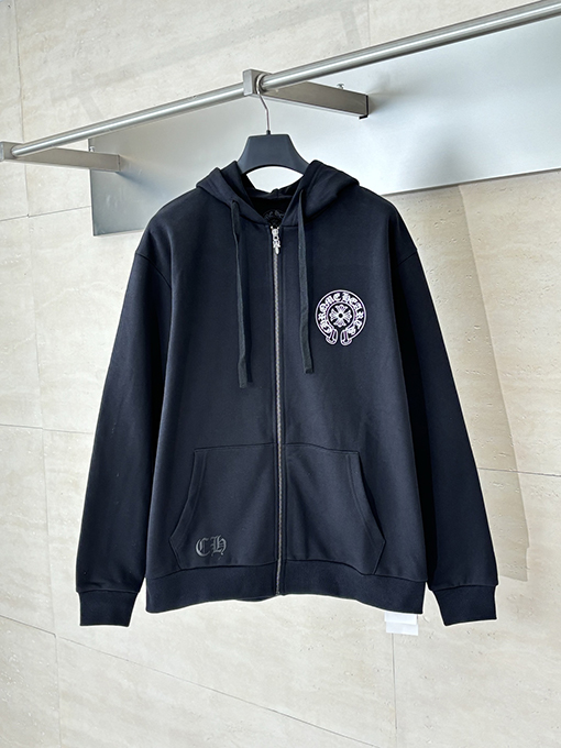 クロムハーツコピー CH·NEW YORK ニューヨーク限定ジップアップパーカー