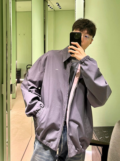 プラダ ハリントンラペルジップアップジャケット