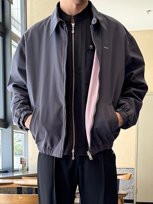 プラダ ハリントンラペルジップアップジャケット