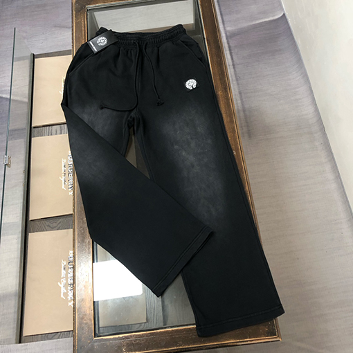クロムハーツ ウォッシュのカップルストレートスウェットパンツ