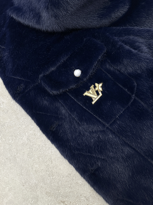 ルイヴィトン LV 新しいフェイクファーコート