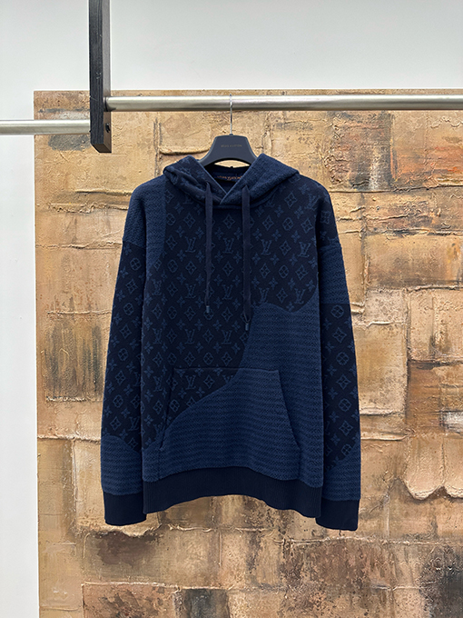 ルイヴィトン ジャカードフード付きセーター
