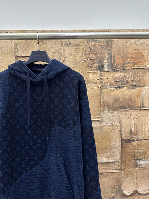 ルイヴィトン ジャカードフード付きセーター