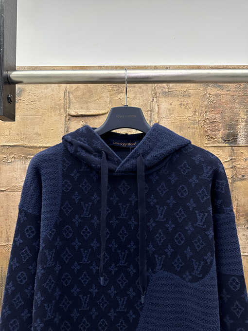 ルイヴィトン ジャカードフード付きセーター