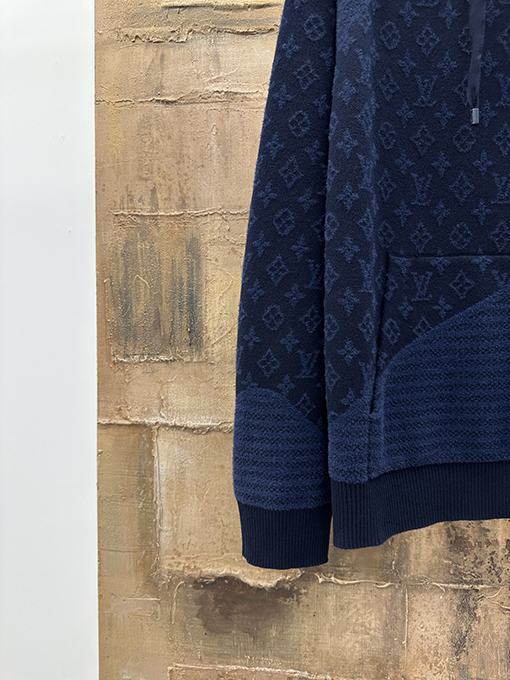 ルイヴィトン ジャカードフード付きセーター