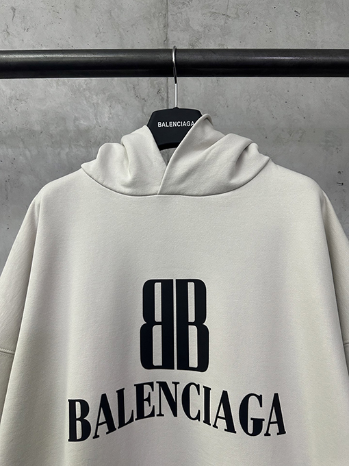 バレンシアガスーパーコピー ダブルBプリントフード付きスパーカー