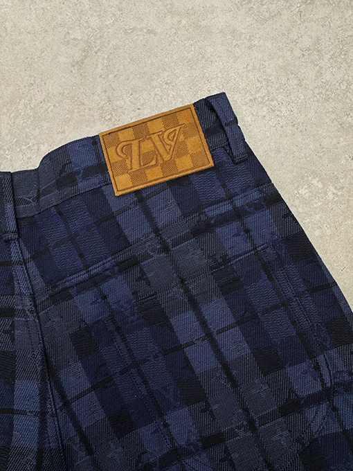 ルイヴィトン 新しいチェック柄ジーンズ