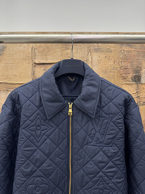 ルイヴィトン 新作ダイヤモンドチェックコットンジャケット