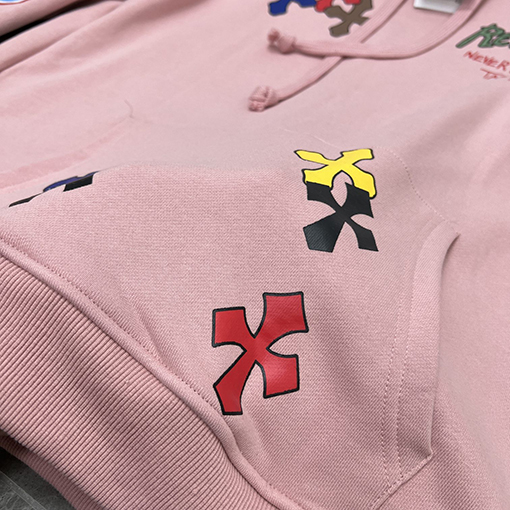 クロムハーツ サンスクリット語の手描きグラフィティフード付きスパーカー