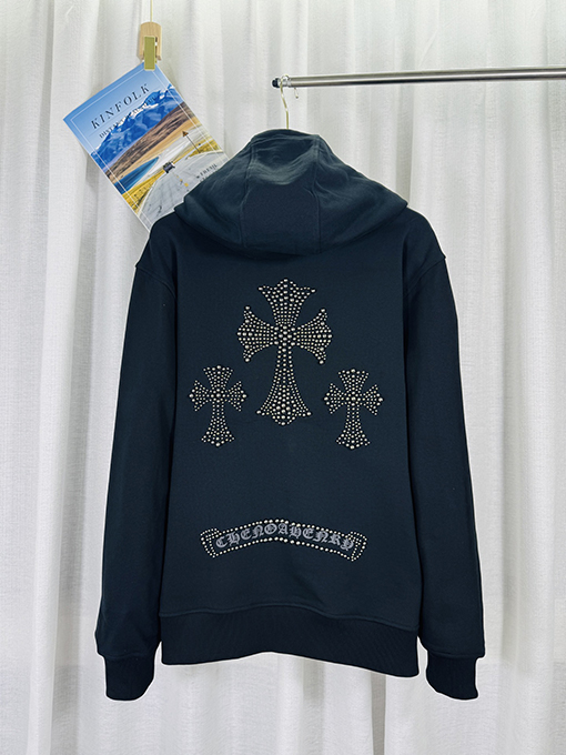 クロムハーツ リベット 3D カップル カジュアル カーディガン スパーカー