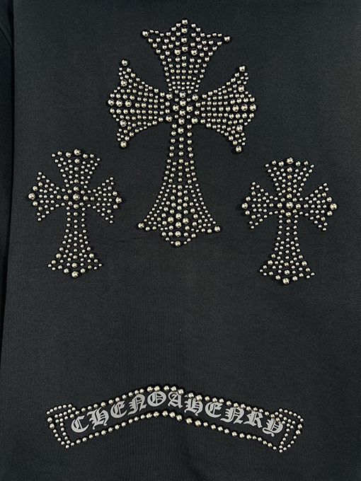 クロムハーツ リベット 3D カップル カジュアル カーディガン スパーカー